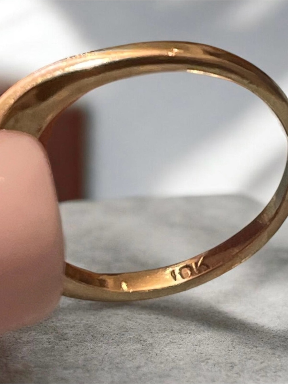 10k gold vintage pearl ring - Picture 2 of 4